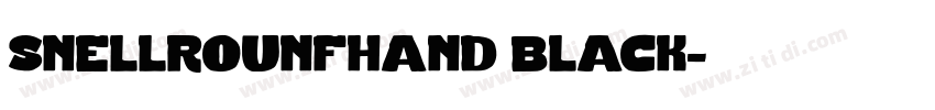 snellrounfhand black字体转换
